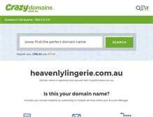 Tablet Screenshot of heavenlylingerie.com.au
